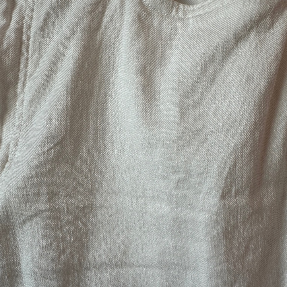 Men’s Banana Republic White Slim Linen-Cotton Traveler Pant - Picture 2 of 5